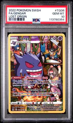 Gengar #TG06 2022 Pokemon Sword & Shield Lost Origin PSA 10