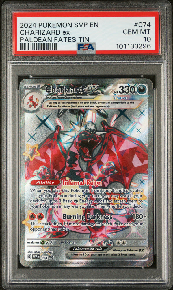 Charizard Ex #074 2024 Pokemon Svp En-Sv Black Star Promo PSA 10