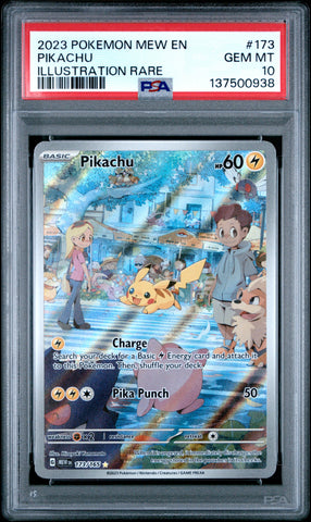 Pikachu #173 2023 Pokemon Mew En-151 PSA 10