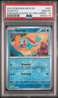 Squirtle #007 2023 Pokemon Mew En-151 PSA 10