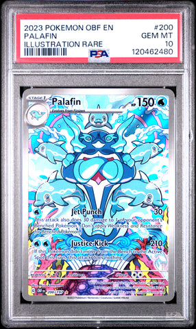 Palafin #200 2023 Pokemon Obf En-Obsidian Flames PSA 10