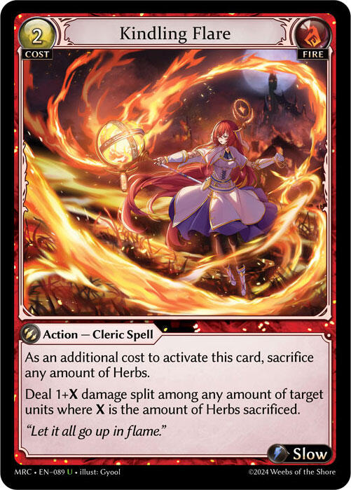 Kindling Flare (089) [Mercurial Heart] – Dynamic Card Collectors