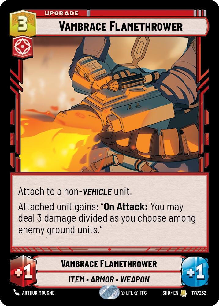 Vambrace Flamethrower (177/262) (177/262) [Shadows of the Galaxy]