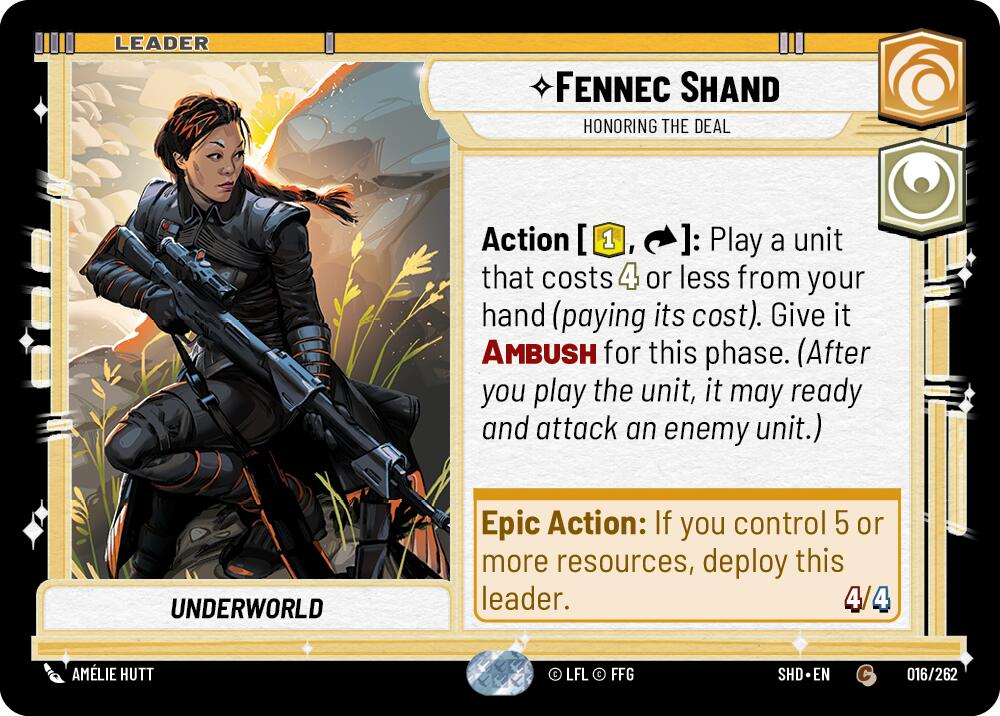 Fennec Shand - Honoring the Deal (016/262) (016/262) [Shadows of the Galaxy]