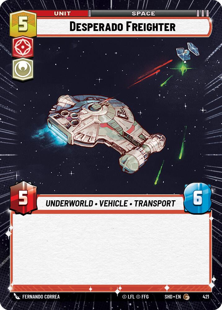 Desperado Freighter (421) (Hyperspace) (421) [Shadows of the Galaxy]