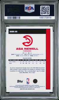 Asa Newell #80BK-69 2025 Topps 1980-81 Topps Basketball PSA 7