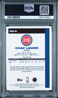 Chaz Lanier #80BK-80 2025 Topps 1980-81 Topps Basketball PSA 8