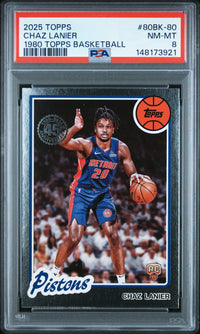 Chaz Lanier #80BK-80 2025 Topps 1980-81 Topps Basketball PSA 8