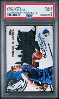 Cooper Flagg #CC-1 2025 Topps Clutch City Prospects PSA 9