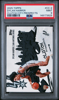 Dylan Harper #CC-2 2025 Topps Clutch City Prospects PSA 9