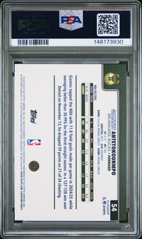 Giannis Antetokounmpo #54 2025 Topps PSA 9 Season Tip Off
