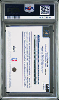 Julius Randle #110 2025 Topps PSA 8 Season Tip Off