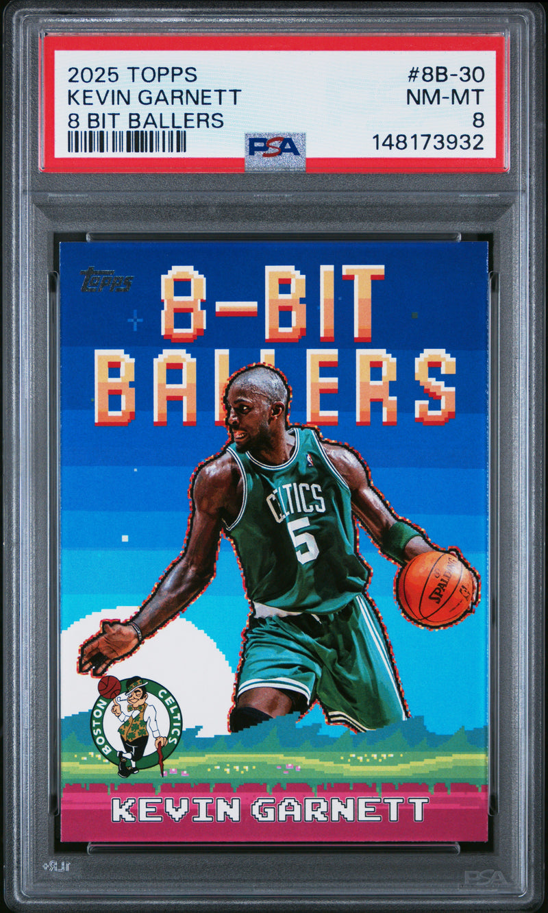 Kevin Garnett #8B-30 2025 Topps 8 Bit Ballers PSA 8