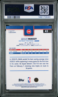 Malik Beasley #43 2025 Topps PSA 9 Season Tip Off