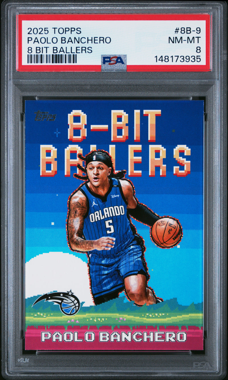 Paolo Banchero #8B-9 2025 Topps 8 Bit Ballers PSA 8
