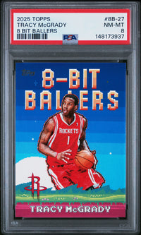 Tracy Mcgrady #8B-27 2025 Topps 8 Bit Ballers PSA 8