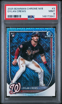 Dylan Crews #3 2025 Bowman Chrome Mega Box PSA 9