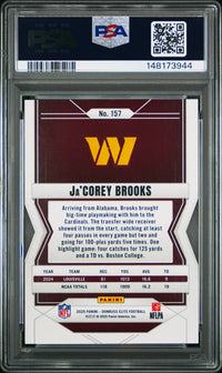 Ja'Corey Brooks #157 2025 Panini Donruss Elite PSA 8 Lavender Pyramids
