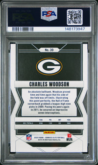 Charles Woodson #39 2025 Panini Donruss Elite PSA 10 Lavender Pyramids
