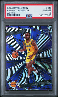 Bronny James Jr. #118 2024 Panini Revolution PSA 8 Astro