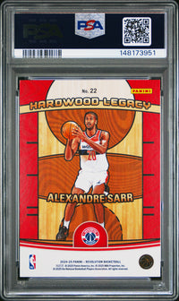 Alexandre Sarr #22 2024 Panini Revolution Hardwood Legacy PSA 8