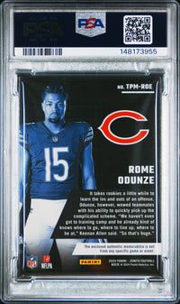 Rome Odunze #TPMROE 2024 Panini Zenith Turning Pro Memorabilia PSA 7