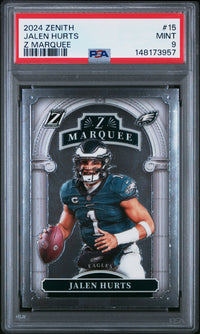 Jalen Hurts #15 2024 Panini Zenith Z Marquee PSA 9
