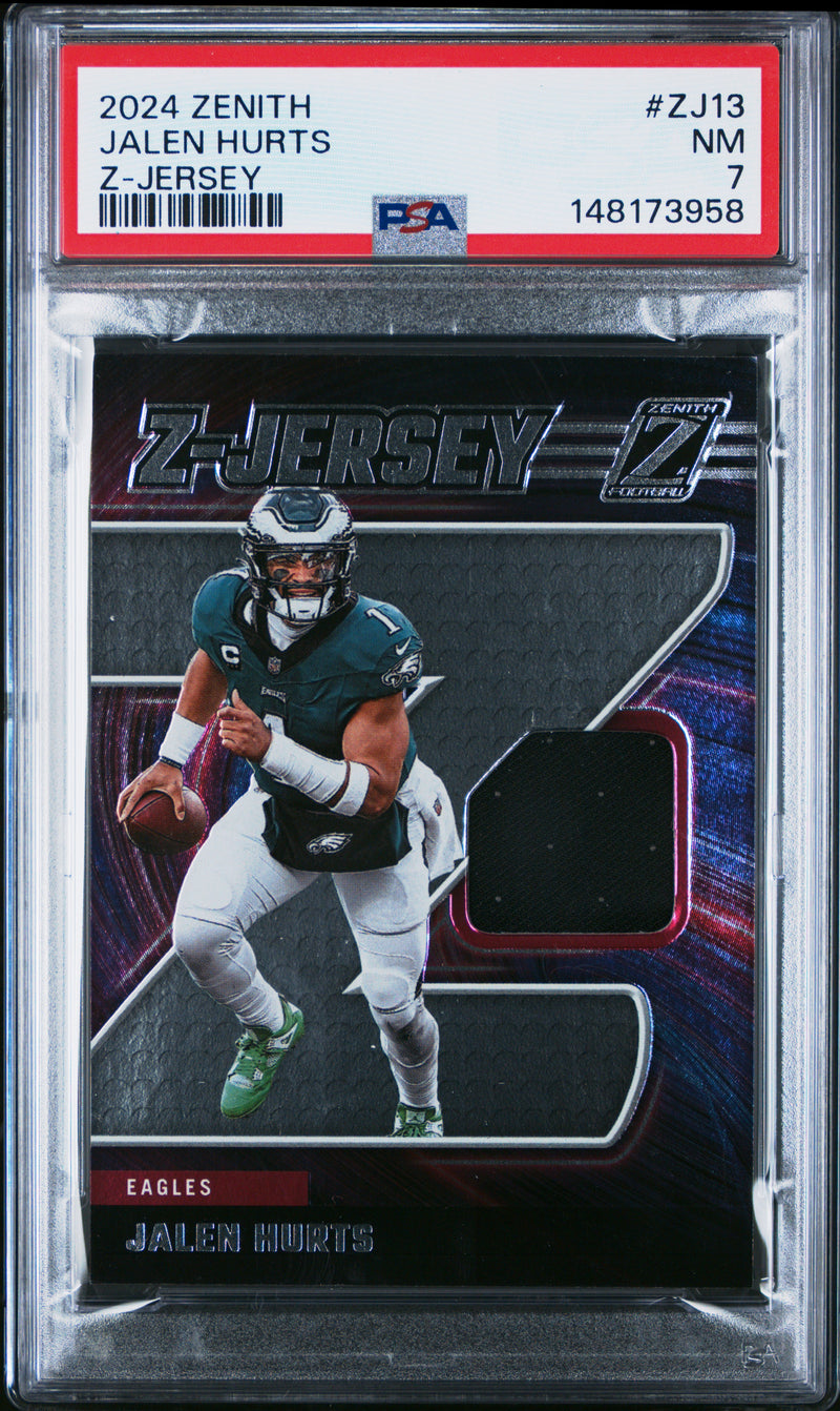 Jalen Hurts #ZJ13 2024 Panini Zenith Z-Jerseys PSA 7