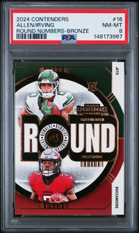 Allen/Irving #16 2024 Panini Contenders Round Numbers PSA 8 Bronze