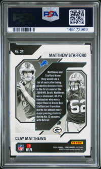 Stafford/Matthews #24 2024 Panini Contenders Historic Draft Class PSA 7