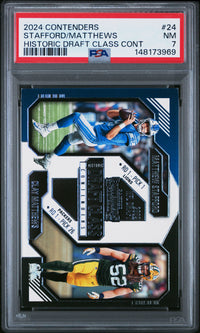 Stafford/Matthews #24 2024 Panini Contenders Historic Draft Class PSA 7