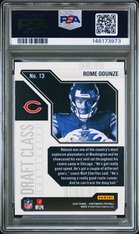 Rome Odunze #13 2024 Panini Contenders Draft Class Contenders PSA 9