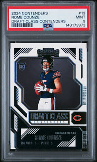 Rome Odunze #13 2024 Panini Contenders Draft Class Contenders PSA 9