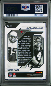 Williams/Favre #13 2024 Panini Contenders Historic Draft Class Contenders PSA 8