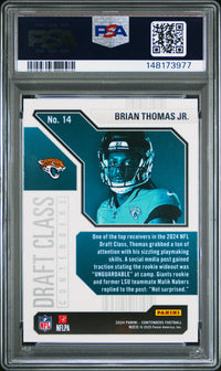 Brian Thomas Jr. #14 2024 Panini Contenders Draft Class Contenders PSA 9