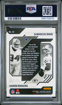 Ware/Rodgers #22 2024 Panini Contenders Historic Draft Class PSA 7