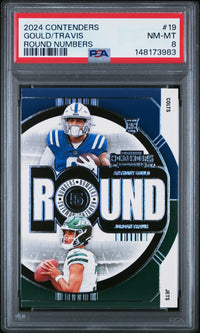 Gould/Travis #19 2024 Panini Contenders Round Numbers PSA 8