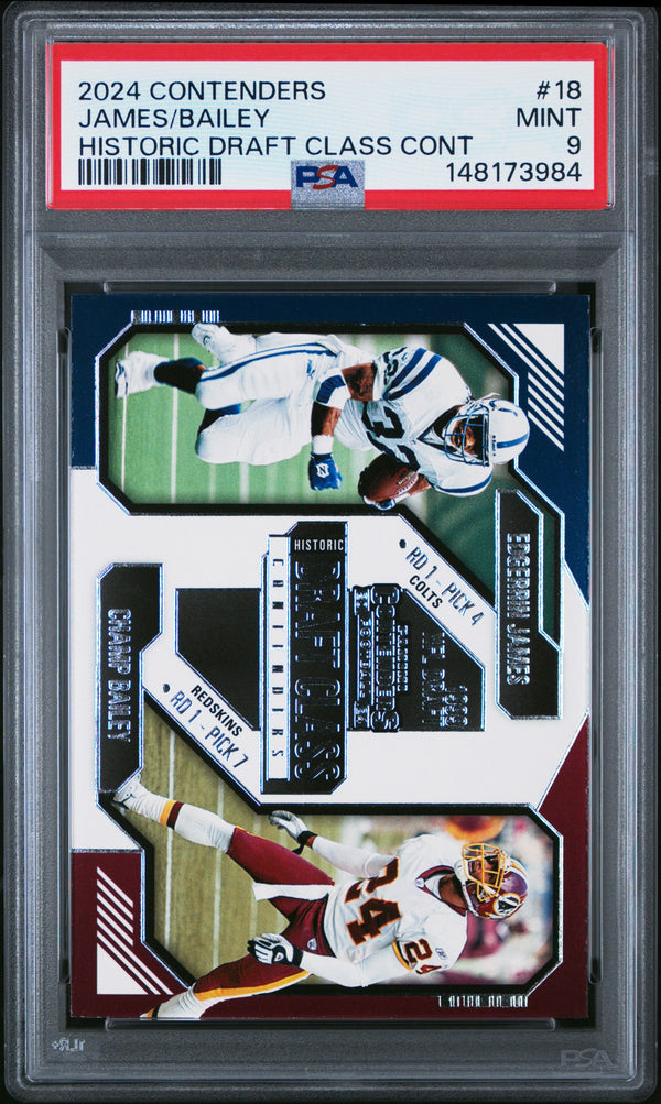 James/Bailey #18 2024 Panini Contenders Historic Draft Class Contenders PSA 9