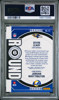 Leary/Whittington #21 2024 Panini Contenders Round Numbers PSA 8