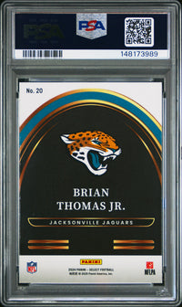 Brian Thomas Jr. #20 2024 Panini Select Select Future PSA 9