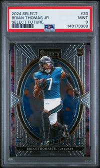 Brian Thomas Jr. #20 2024 Panini Select Select Future PSA 9
