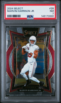 Marvin Harrison Jr. #28 2024 Panini Select PSA 7