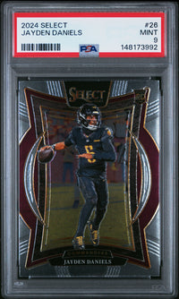 Jayden Daniels #26 2024 Panini Select PSA 9