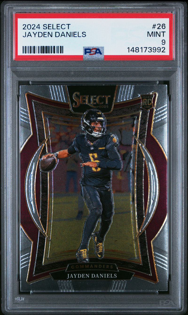 Jayden Daniels #26 2024 Panini Select PSA 9