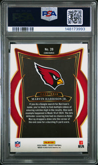 Marvin Harrison Jr. #28 2024 Panini Select PSA 10