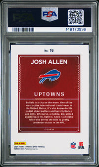 Josh Allen #16 2024 Panini Donruss Optic Uptowns PSA 10