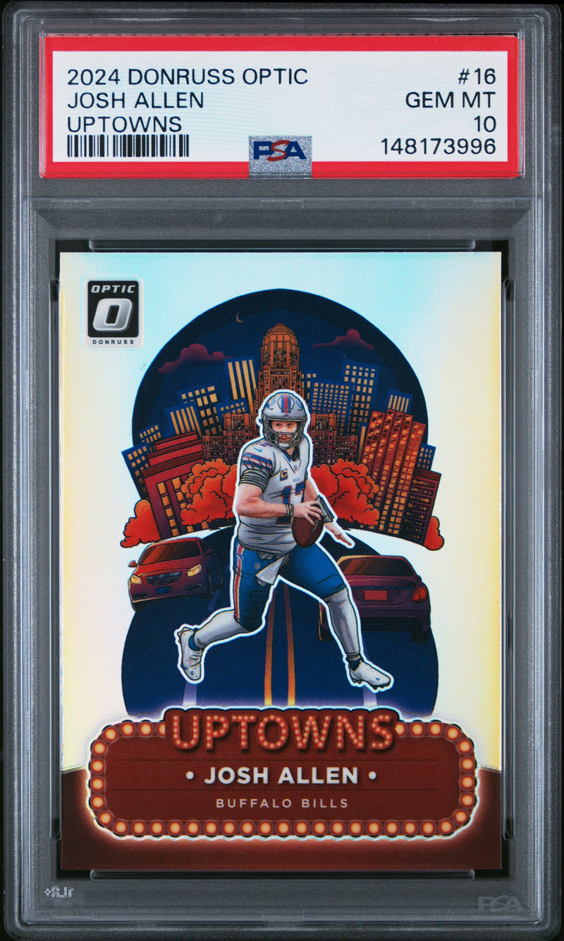 Josh Allen #16 2024 Panini Donruss Optic Uptowns PSA 10