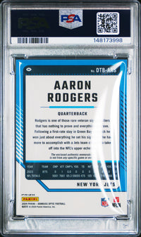 Aaron Rodgers #DTBARS 2024 Panini Donruss Optic Donruss Threads PSA 9