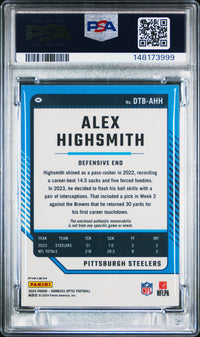 Alex Highsmith #DTBAHH 2024 Panini Donruss Optic Donruss Threads PSA 8