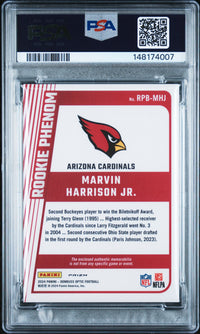 Marvin Harrison Jr. #RPBMHJ 2024 Panini Donruss Optic Rookie Phenoms PSA 9